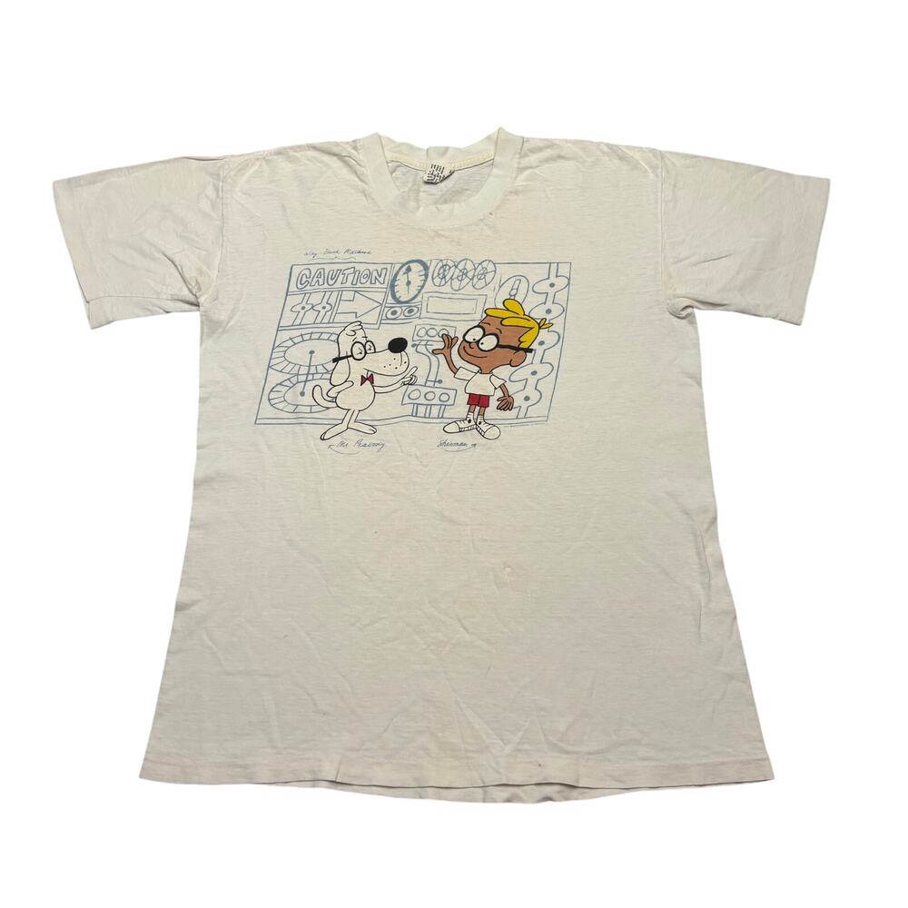 Vintage 80s Stanley DeSantis Mr. Peabody & Sherman T Shirt Men's Large